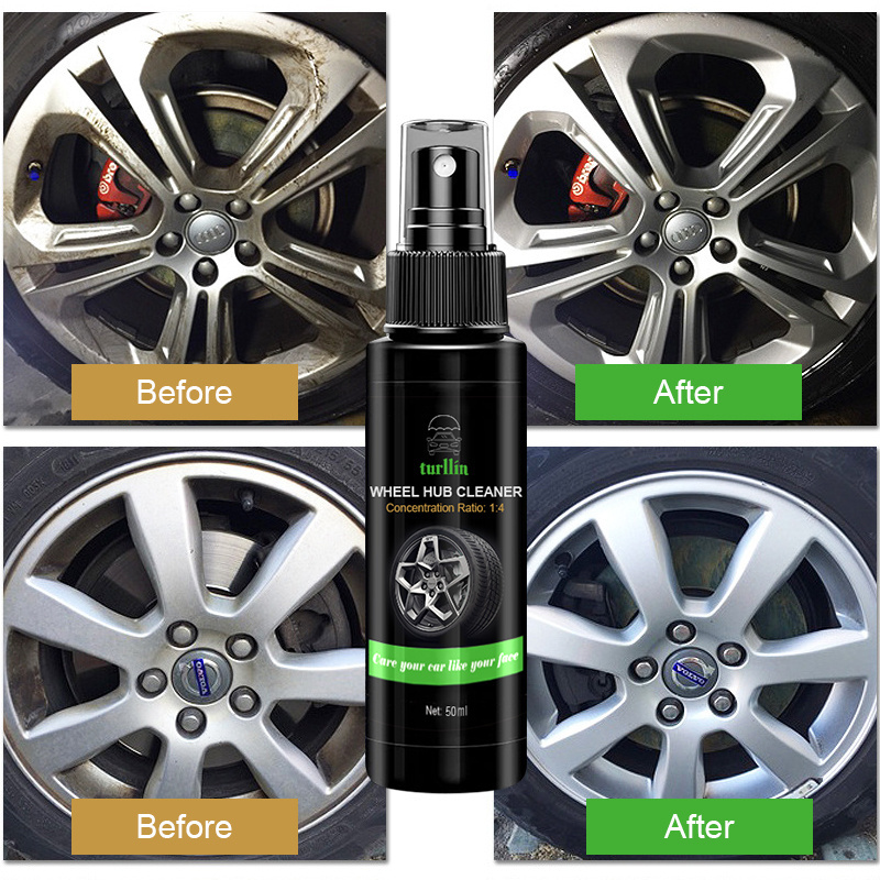 High Effective 50ml Alloy Wheel Cleaner Auto Wheel Hub Cleaner Spray Alloy Wheel Rim Foamy Cleaner