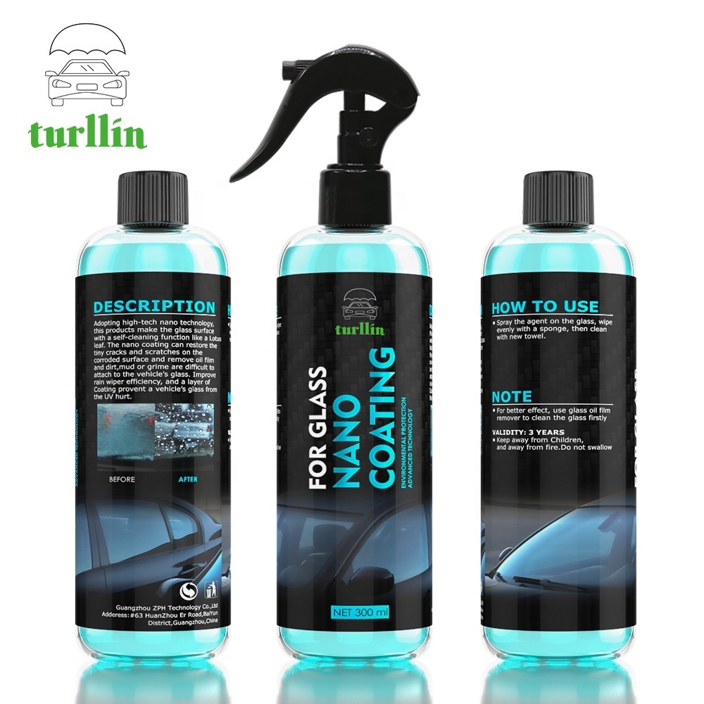 Turllin Manufacturer Customized Super hydrophobic self cleaning nano coating for glass