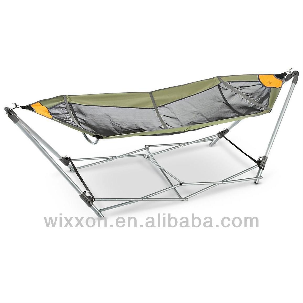 Portable Hammock, Folding Hammock,Outdoor Folding&Portable Hammock WIth Steel Stand, Sling Bed&Canopy