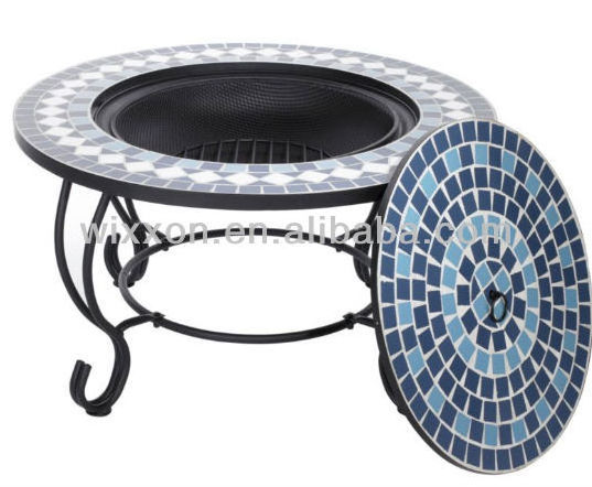 Ceramic fire pit with any mosaic color