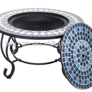 Ceramic fire pit with any mosaic color