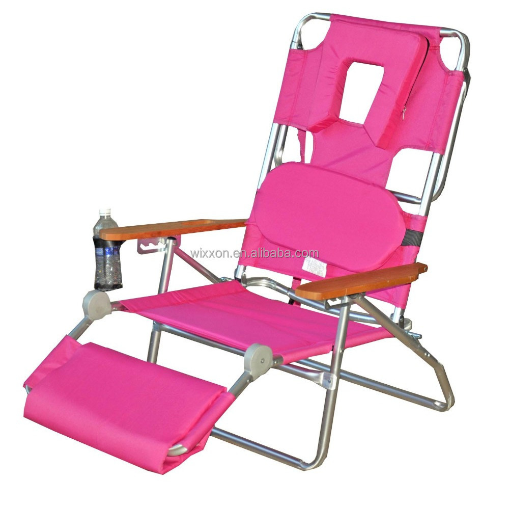 Lay Face Down Folding Reclining Beach Lounge Beach Chair