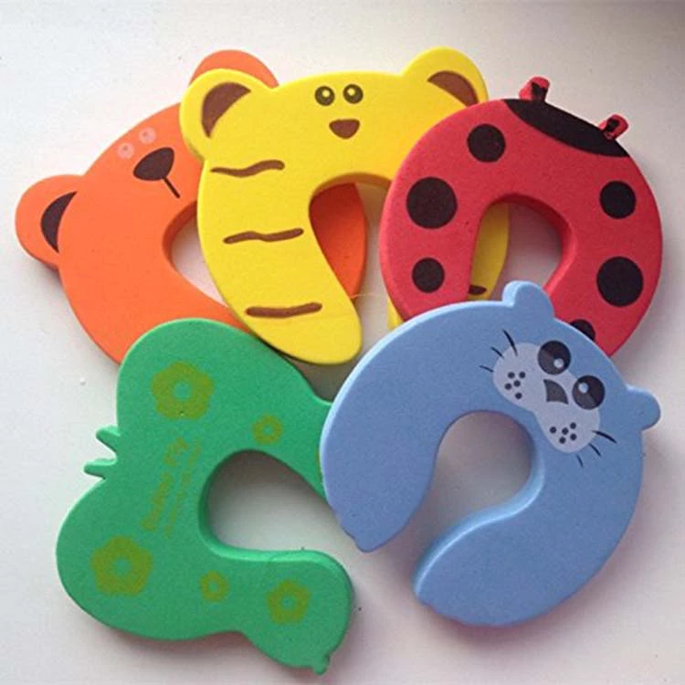 hot sale baby child safety eco-friendly cute animal shape EVA door stoppers