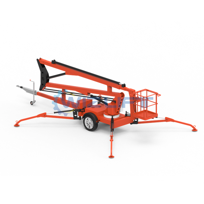 Hot sale one man self propelled boom lift truck mounted hydraulic lifting platform