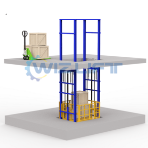 Hot sale warehouse mezzanine goods cargo pallet forklift heavy duty elevators