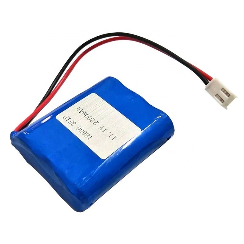 Factory Customized 11.1V 2200mAh Li Ion Battery Pack 3S1P 18650 Rechargeable Lithium Ion Battery