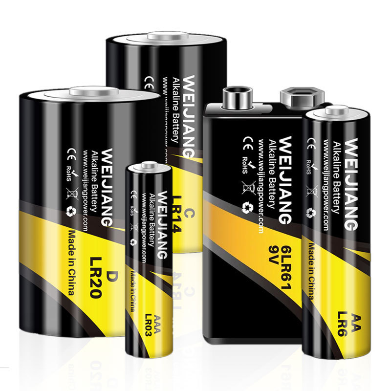 High Quality Non Rechargeable Alkaline Battery china dry heavy duty 6lr61 Dry Cell 9V alkaline battery