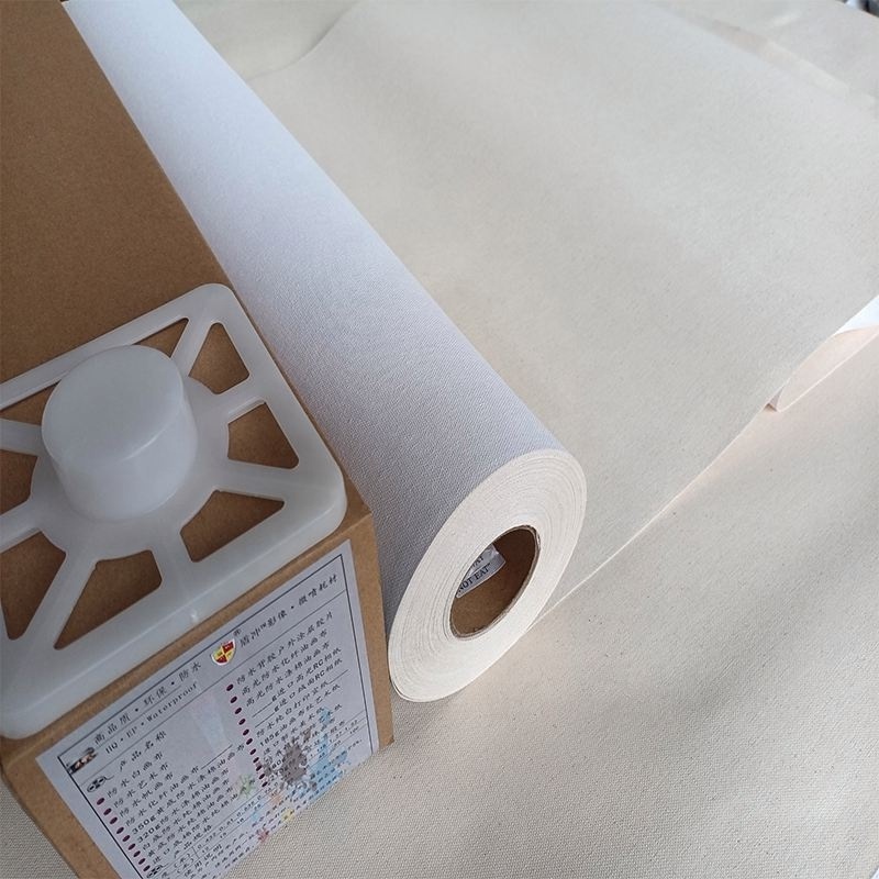 wholesale artist linen canvas roll Triple acrylic Cotton Canvas Roll of Canvas fabric roll for painting