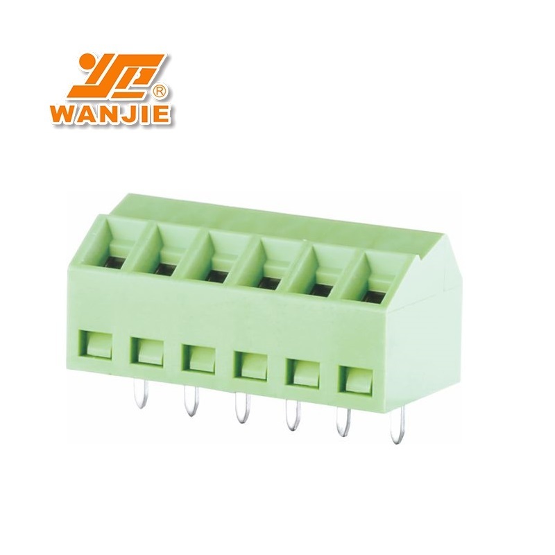 WANJIE Angled Fixed terminal block 45 Degree 3.5mm 3.81mm