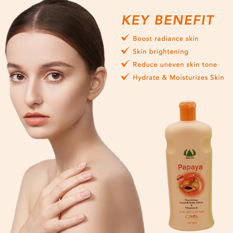 Factory Wholesale Private Label PAPAYA Brightening Body Lotion Cream Skin Whitening Body Lotion For Women