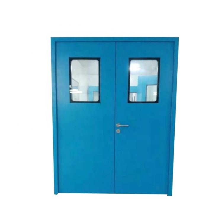 ISO Stainless Steel Swing Clean Room Door Hospital Door Steel Sliding Double Doors