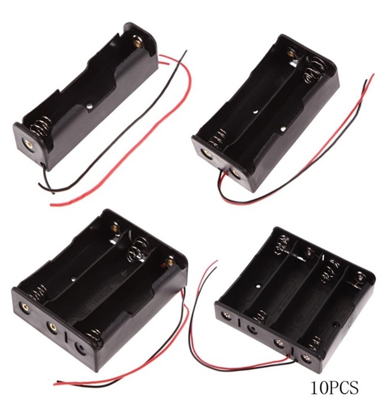 3x18650 Series Battery holder with Red Black Wire