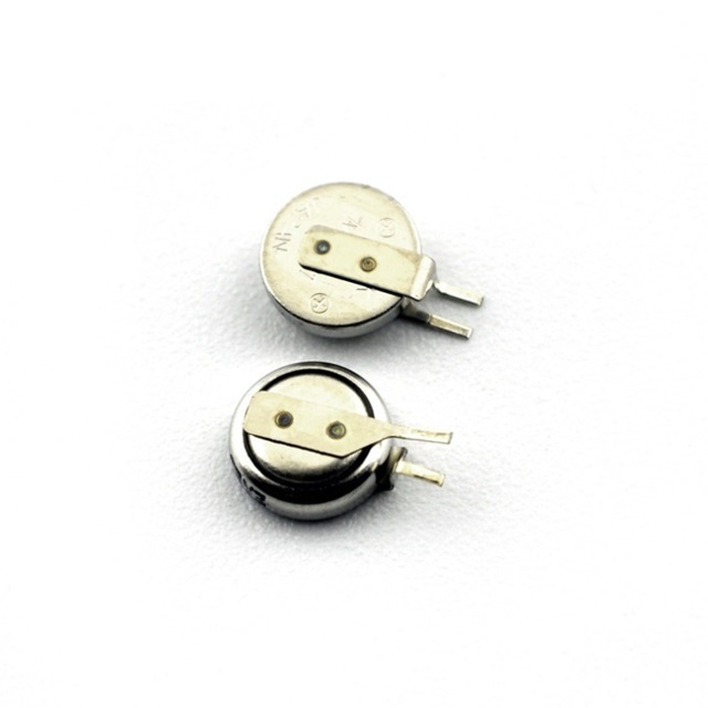 Rechargeable button cell MS614 battery with solder tabs