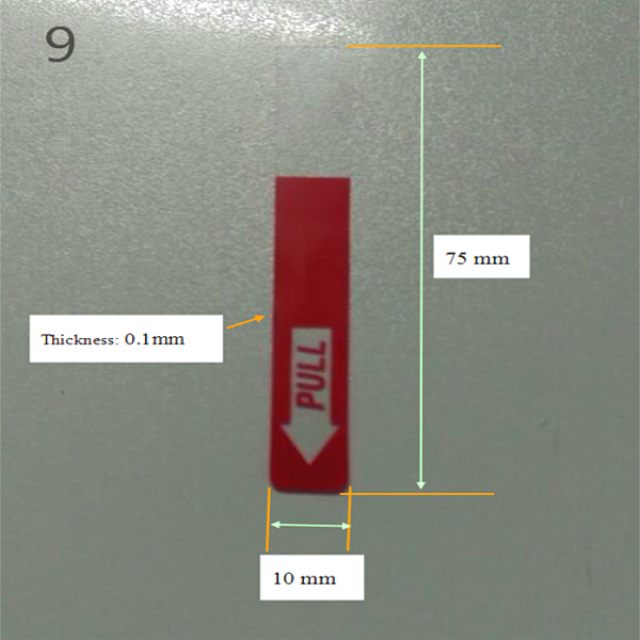 PET material separator insulation tab for CR series battery and dry Battery