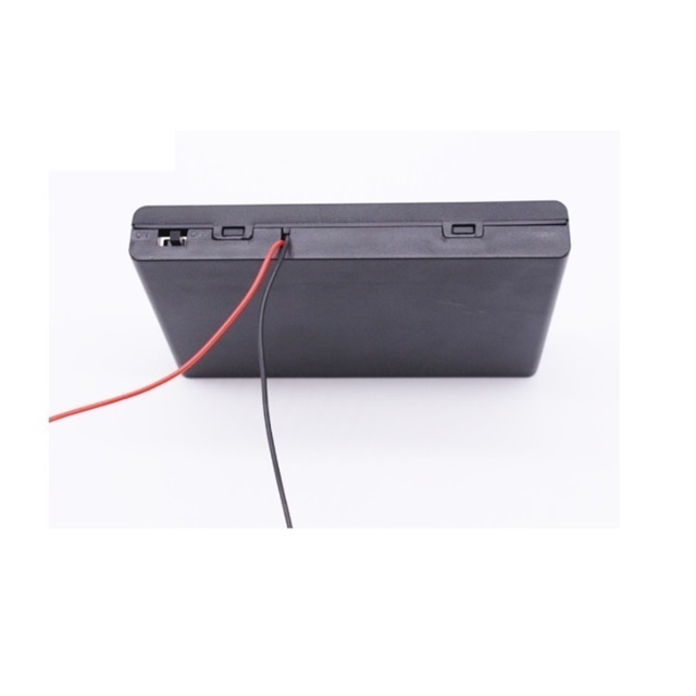 8AA 12V Battery Holder with Wire Leads and Cover and Switch