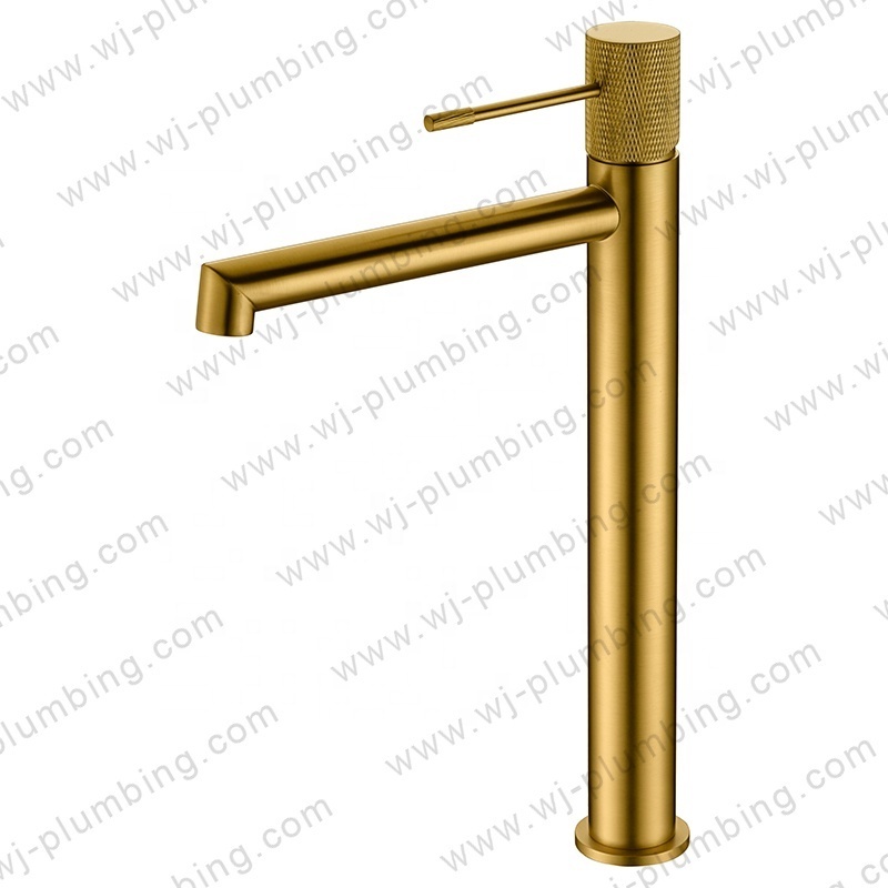 European Style Hot And Cold Water Deck Mounted Brass Mixer Faucet Brushed Nickel Bathroom Wash Basin Faucet