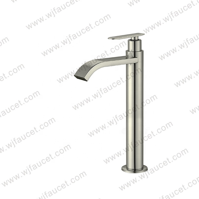 Modern Solid Hot Cold Waterfall Faucets Mixers Taps Manufacturer Bathroom Basin 304 Stainless Steel Faucet Gold