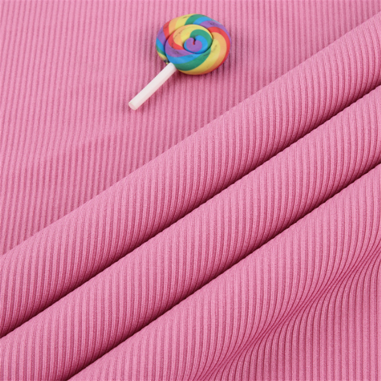 Custom Ribbed Knitted Fabric Polyester Jersey Flyknit Cable Pique Sweater Knit Material Fabric 90% Polyester 10% Spandex