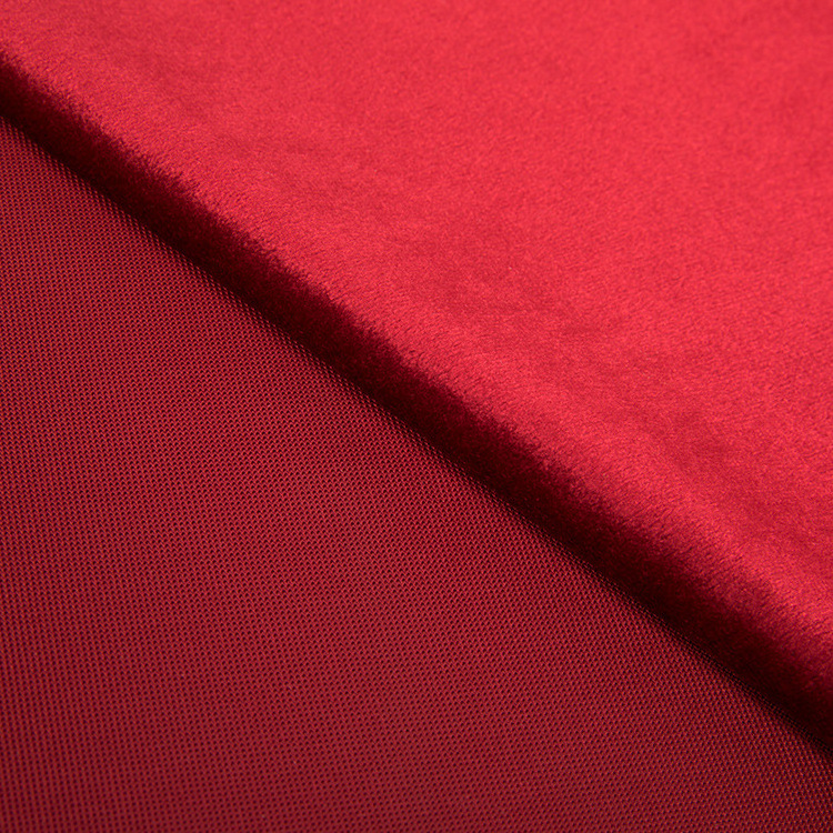 high quality 100% polyester microfiber brushed polyester silk velvet fabric for sofa fabric