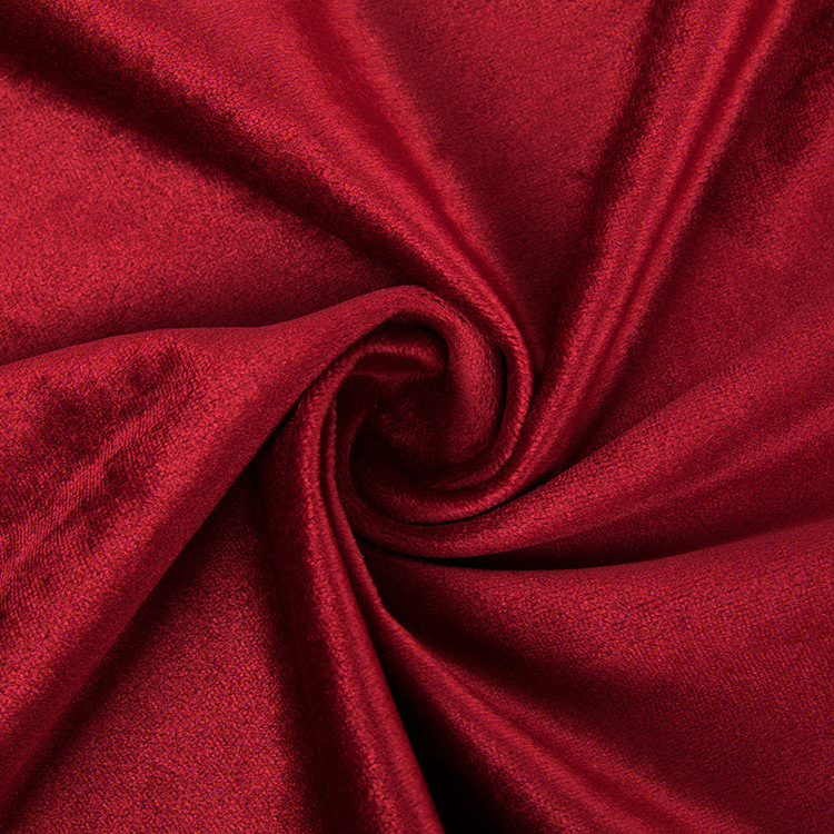 high quality 100% polyester microfiber brushed polyester silk velvet fabric for sofa fabric