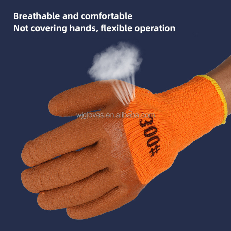 Hot Sale Hand Warming Heat Resistant Protection Pvc Work Gloves Winter Industry Single-Size Safety