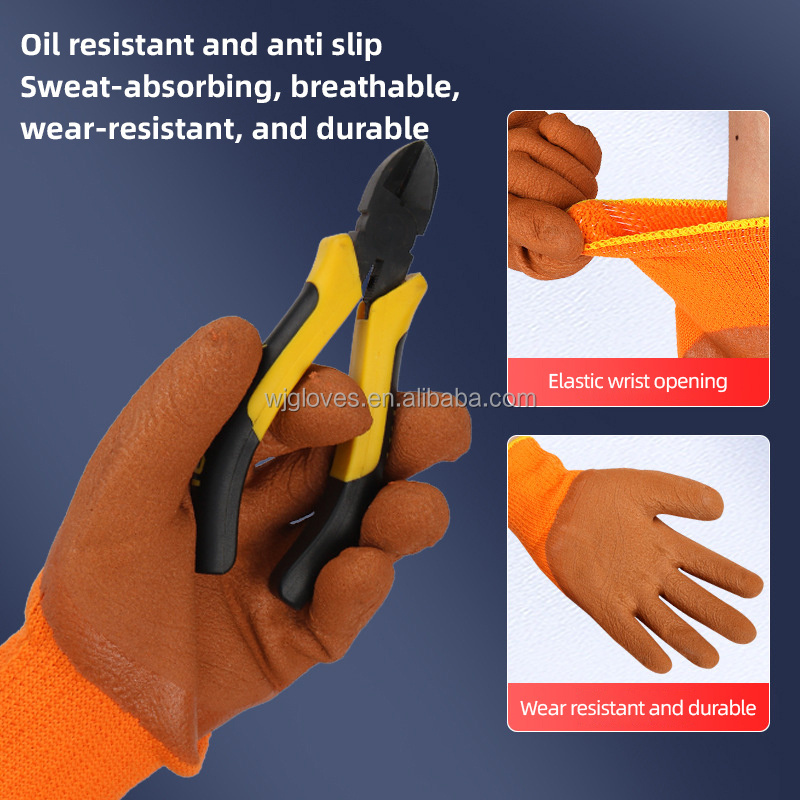 Hot Sale Hand Warming Heat Resistant Protection Pvc Work Gloves Winter Industry Single-Size Safety