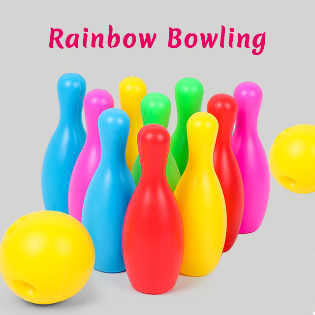 High quality amazon selling gift kids indoor plastic sports paly set toy bowling