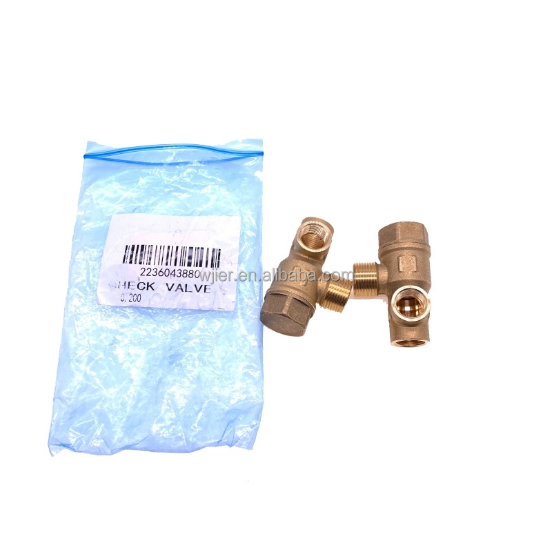 4pcs/lot 2236043880 brand new genuine one way check valve brass for air dryer