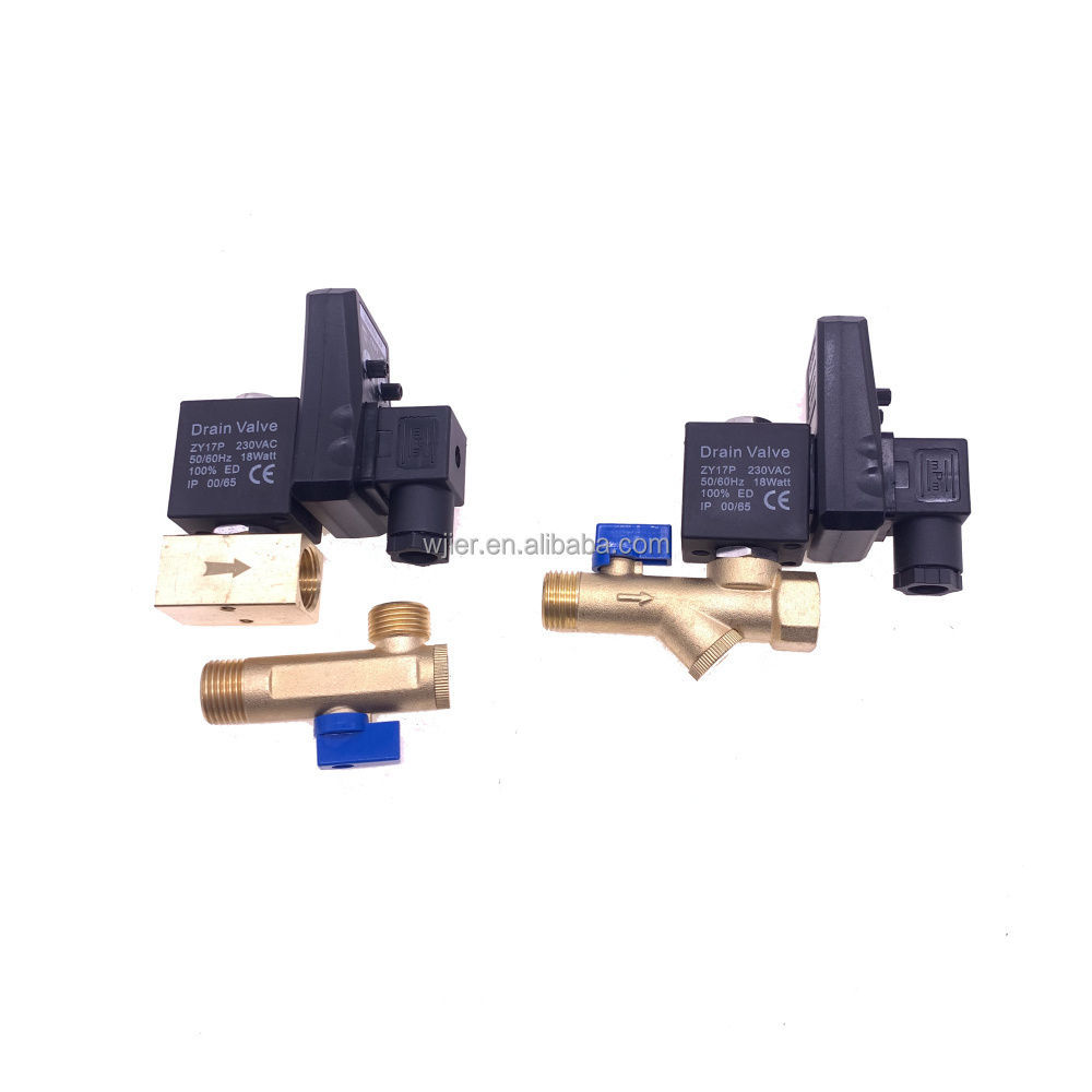 4pcs/lot OPT-B/ OPT-A solenoid valve electronical auto timer drain valve AC24V/110V/220V