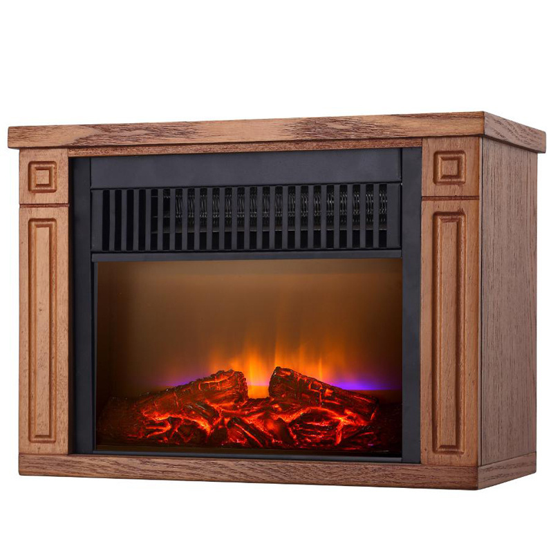 portable decorative wood electric fireplace