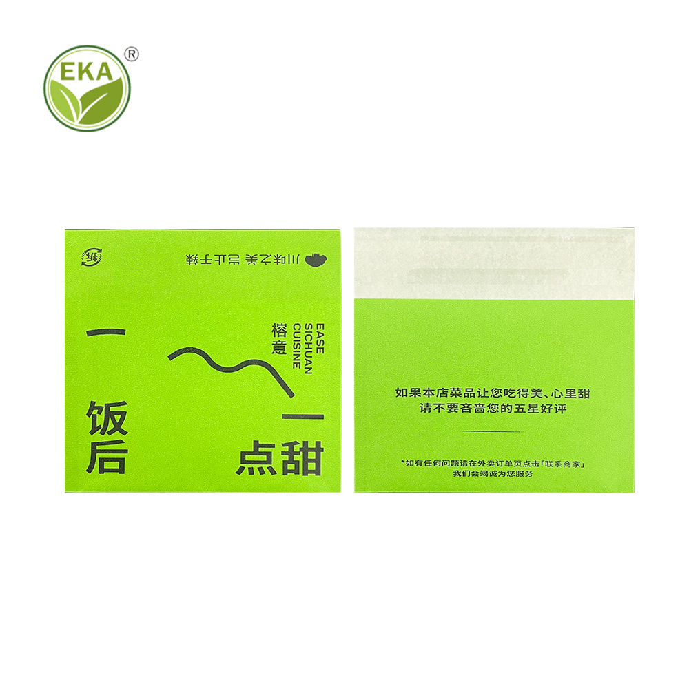 Minlee Eco Friendly Tea Portable Tissue Packaging Compostable Food Plastic Biodegradable Small Self Adhesive Bag