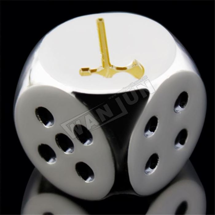 Factory High Quality Design Customization Round Corner Dice Dice Box Metal