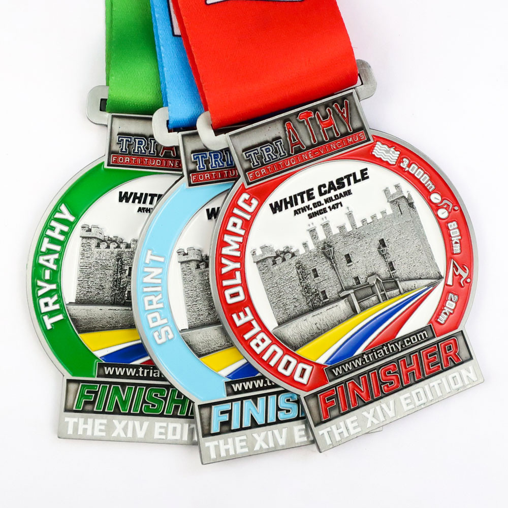 Manufacturer custom high quality metal 3D marathon sport medal