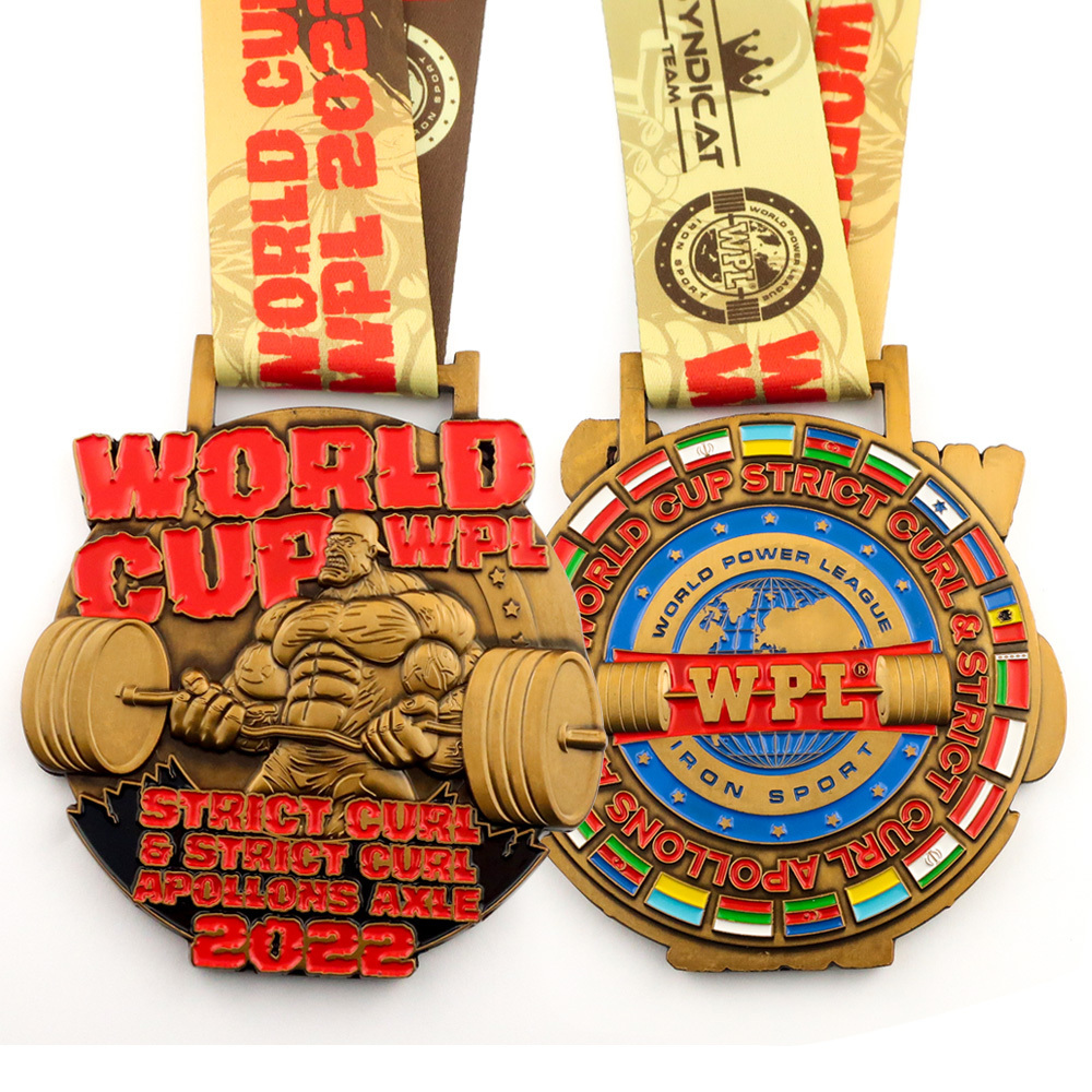 Manufacturer custom high quality metal 3D marathon sport medal