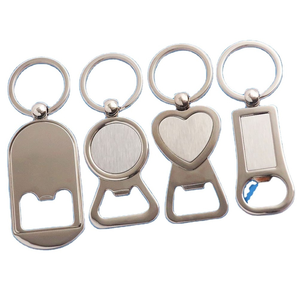 Factory Cheap Price Wholesale Sublimation Bottle Opener Keychain ODM OEM Custom Sublimation Bottle Opener Keychain