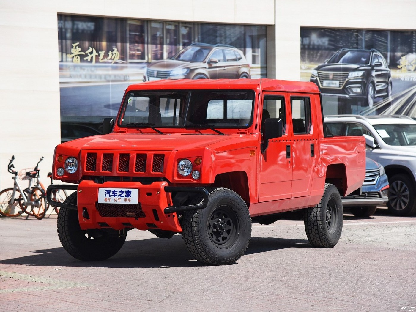 Baw Baic Jeep Warrior red 2021-2024 Cheapest Used Pickup 3.2T Diesel 4x4 Off Road UsedMilitary Pickup Truck Used Cars