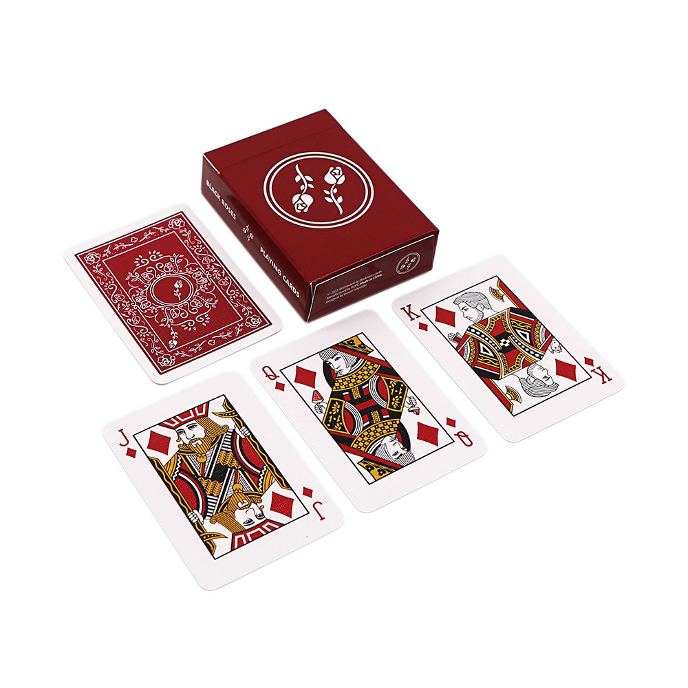 Custom LOGO Mini Velvet Poker 280gsm Blue Core Paper Playing Card 52 Deck Premium Magic Trick Carbon Fiber Spanish Playing Cards