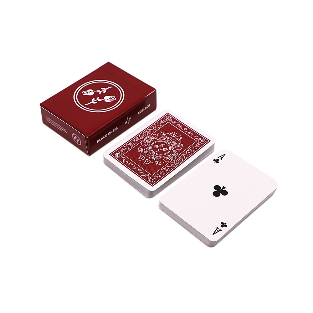 Custom LOGO Mini Velvet Poker 280gsm Blue Core Paper Playing Card 52 Deck Premium Magic Trick Carbon Fiber Spanish Playing Cards