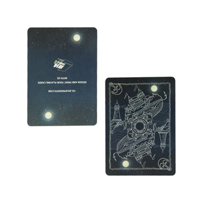 High Quality Thick Custom Wholesale 300 Gsm Foil Plated Paper Print On Demand Premium Fancy Playing Cards With Lens