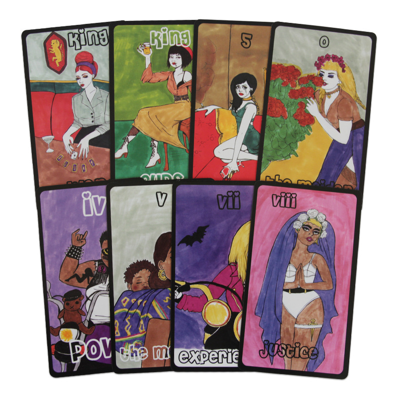 Free Sample Dropping Adult Anime Nude Printable Pink And Black Paper Tarot Cards