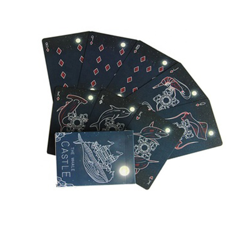 High Quality Thick Custom Wholesale 300 Gsm Foil Plated Paper Print On Demand Premium Fancy Playing Cards With Lens