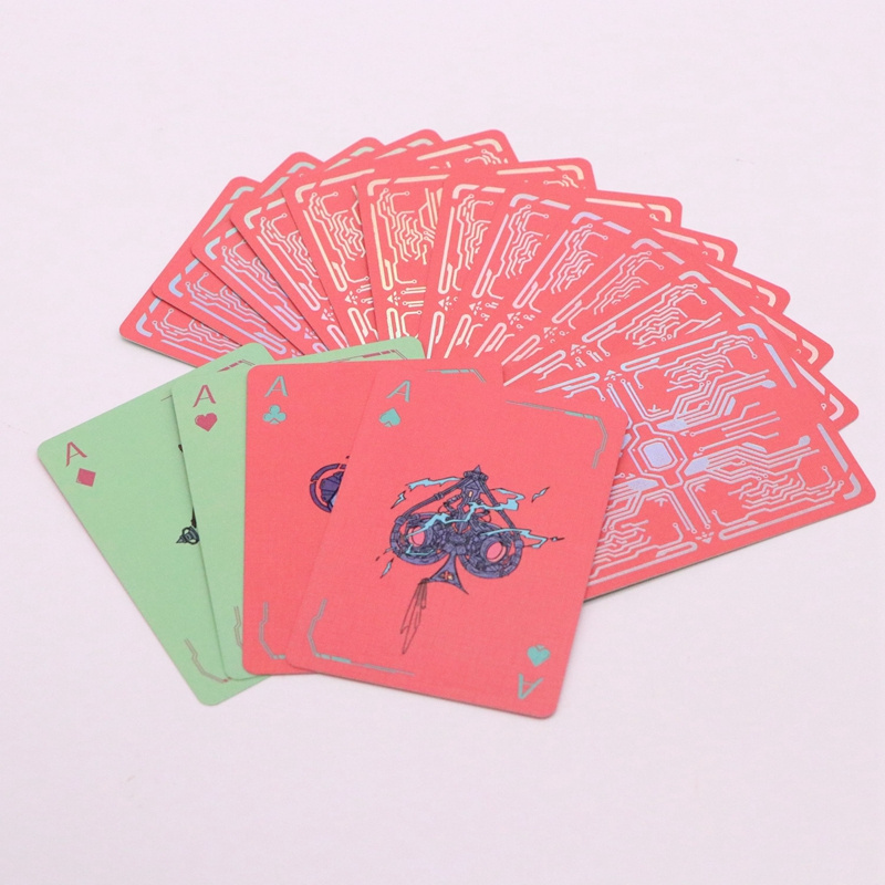 Personalized Sexy Japanese Nude Women Girl Poker Cards Rfid Pink Playing Cards With Case