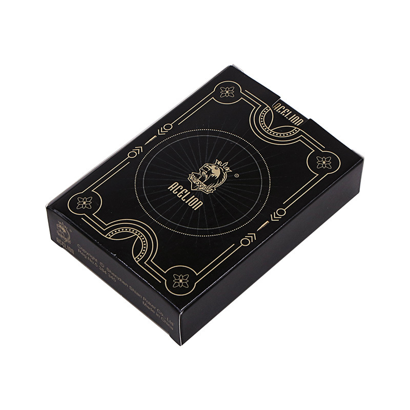 Custom LOGO Printing Paper holographic marking personalised 54 plastic pvc poker waterproof black playing cards