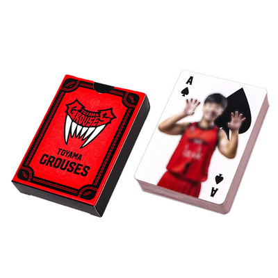 Personalized Custom Logo Paper Poker Deck Printing Trading  Games Basketball Playing Cards