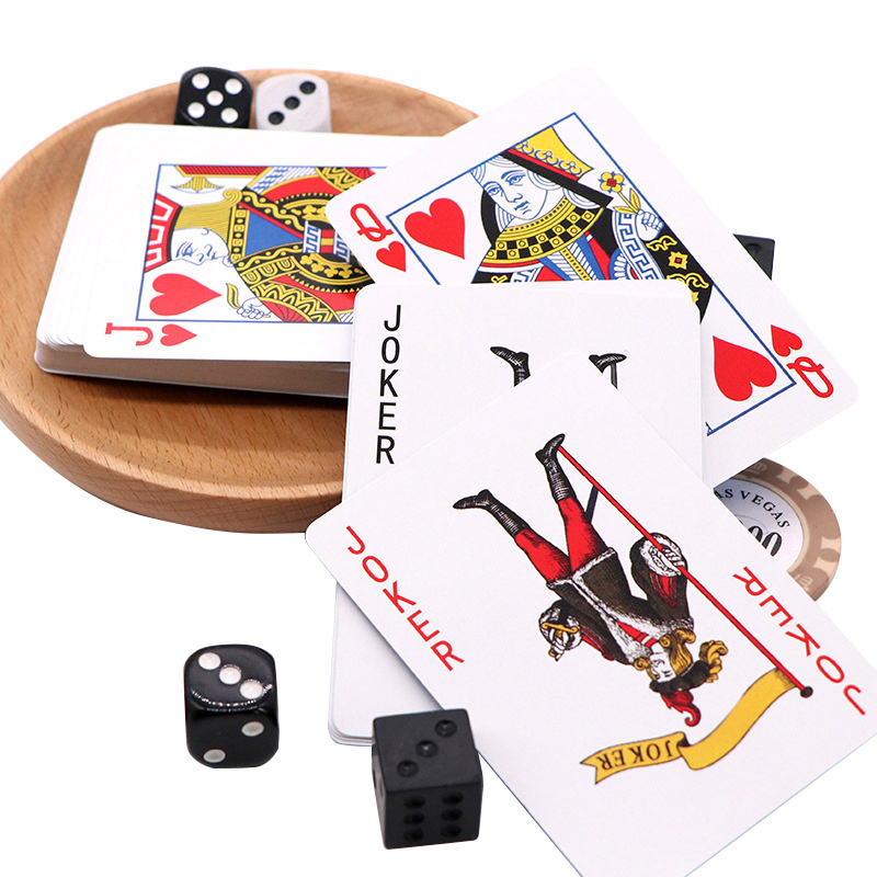 Custom Sublimation Personalized Logo Magic Casino Cardistry Black Printing Paper Advertising Poker Game Texas PVC Playing Cards