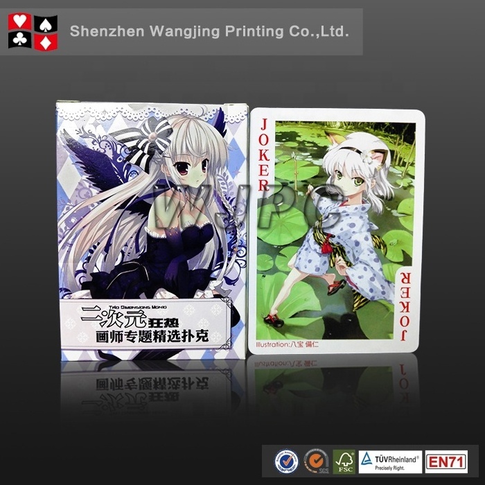 Market Custom Japanese Anime Poker Playing Cards Printing