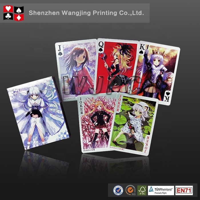 Market Custom Japanese Anime Poker Playing Cards Printing