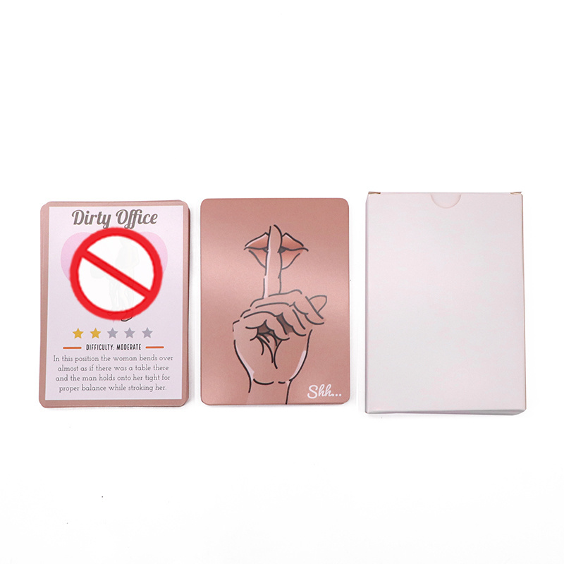 Print Blank Picture Poker waterproof Japanese Nude Girl Cartoon Pink Anime Women Paper Sexy Adult Dirty card game Playing Cards