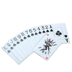 Waterproof Playing Card Print Pvc White Magic Poker Cards For Family Games Camping Outdoors