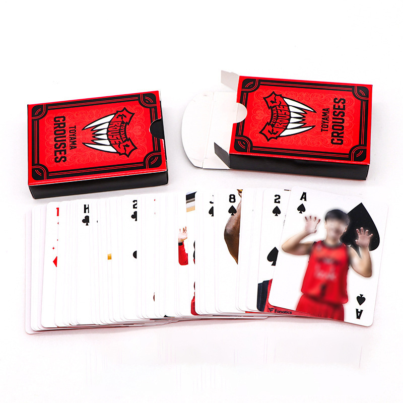 Personalized Custom Logo Paper Poker Deck Printing Trading  Games Basketball Playing Cards